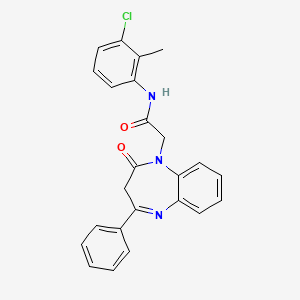 molecular formula C24H20ClN3O2 B14973445 N-(3-chloro-2-methylphenyl)-2-(2-oxo-4-phenyl-2,3-dihydro-1H-1,5-benzodiazepin-1-yl)acetamide 