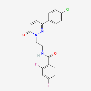 molecular formula C19H14ClF2N3O2 B14973590 N-(2-(3-(4-chlorophenyl)-6-oxopyridazin-1(6H)-yl)ethyl)-2,4-difluorobenzamide 