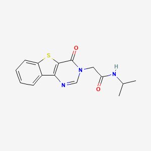 molecular formula C15H15N3O2S B14973694 N-isopropyl-2-(4-oxo[1]benzothieno[3,2-d]pyrimidin-3(4H)-yl)acetamide 