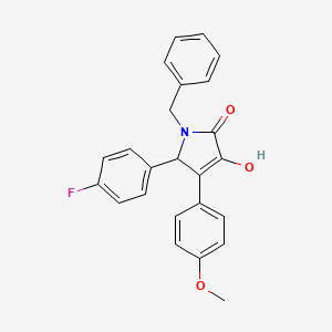 molecular formula C24H20FNO3 B14973845 1-benzyl-5-(4-fluorophenyl)-3-hydroxy-4-(4-methoxyphenyl)-1,5-dihydro-2H-pyrrol-2-one 