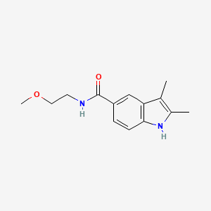 molecular formula C14H18N2O2 B14973846 N-(2-methoxyethyl)-2,3-dimethyl-1H-indole-5-carboxamide 