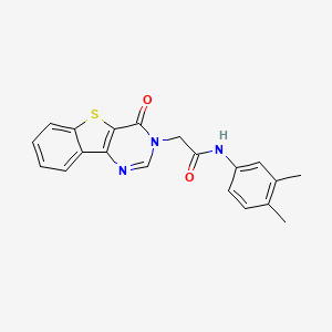 molecular formula C20H17N3O2S B14973926 N-(3,4-dimethylphenyl)-2-(4-oxo[1]benzothieno[3,2-d]pyrimidin-3(4H)-yl)acetamide 