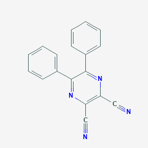 molecular formula C18H10N4 B014974 2,3-Dicyano-5,6-diphenylpyrazine CAS No. 52197-23-6