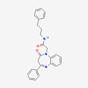 molecular formula C26H25N3O2 B14974008 2-(2-oxo-4-phenyl-2,3-dihydro-1H-1,5-benzodiazepin-1-yl)-N-(3-phenylpropyl)acetamide 