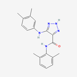 molecular formula C19H21N5O B14974027 N-(2,6-dimethylphenyl)-5-[(3,4-dimethylphenyl)amino]-1H-1,2,3-triazole-4-carboxamide 