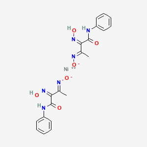 molecular formula C20H20N6NiO6 B1497422 Nickel, bis(2,3-bis(hydroxyimino-kappaN)-N-phenylbutanamidato)- CAS No. 29204-84-0
