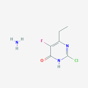 molecular formula C6H9ClFN3O B1497434 ammonia; 2-chloro-6-ethyl-5-fluoro-1H-pyrimidin-4-one CAS No. 188416-27-5