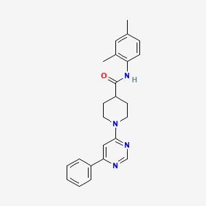 molecular formula C24H26N4O B14974495 N-(2,4-dimethylphenyl)-1-(6-phenylpyrimidin-4-yl)piperidine-4-carboxamide 