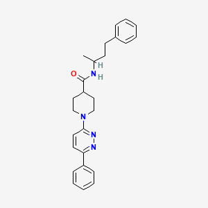 molecular formula C26H30N4O B14974500 N-(4-phenylbutan-2-yl)-1-(6-phenylpyridazin-3-yl)piperidine-4-carboxamide 