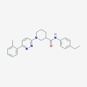 molecular formula C25H28N4O B14974550 N-(4-ethylphenyl)-1-[6-(2-methylphenyl)pyridazin-3-yl]piperidine-3-carboxamide 