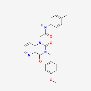 molecular formula C25H24N4O4 B14974605 N-(4-ethylphenyl)-2-(3-(4-methoxybenzyl)-2,4-dioxo-3,4-dihydropyrido[3,2-d]pyrimidin-1(2H)-yl)acetamide 