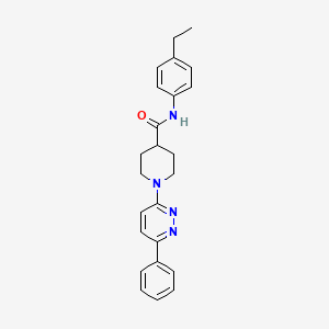 molecular formula C24H26N4O B14974634 N-(4-ethylphenyl)-1-(6-phenylpyridazin-3-yl)piperidine-4-carboxamide 