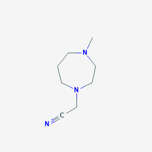 molecular formula C8H15N3 B1497464 2-(4-methyl-1,4-diazepan-1-yl)acetonitrile CAS No. 90206-21-6