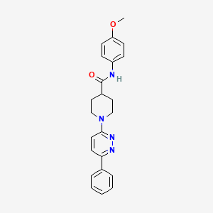 molecular formula C23H24N4O2 B14974659 N-(4-methoxyphenyl)-1-(6-phenylpyridazin-3-yl)piperidine-4-carboxamide 