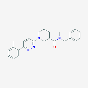 molecular formula C25H28N4O B14974703 N-benzyl-N-methyl-1-[6-(2-methylphenyl)pyridazin-3-yl]piperidine-3-carboxamide 
