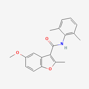 molecular formula C19H19NO3 B14974736 N-(2,6-dimethylphenyl)-5-methoxy-2-methyl-1-benzofuran-3-carboxamide 