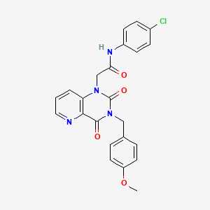 molecular formula C23H19ClN4O4 B14974798 N-(4-chlorophenyl)-2-(3-(4-methoxybenzyl)-2,4-dioxo-3,4-dihydropyrido[3,2-d]pyrimidin-1(2H)-yl)acetamide 