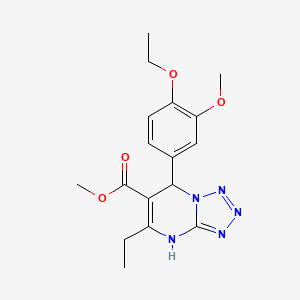 molecular formula C17H21N5O4 B14974848 Methyl 7-(4-ethoxy-3-methoxyphenyl)-5-ethyl-4,7-dihydrotetrazolo[1,5-a]pyrimidine-6-carboxylate 