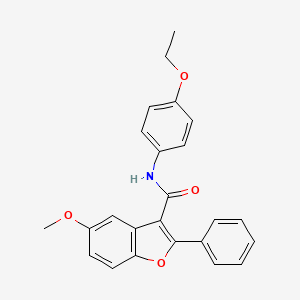molecular formula C24H21NO4 B14974948 N-(4-ethoxyphenyl)-5-methoxy-2-phenyl-1-benzofuran-3-carboxamide 