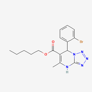 molecular formula C17H20BrN5O2 B14975015 Pentyl 7-(2-bromophenyl)-5-methyl-4,7-dihydrotetrazolo[1,5-a]pyrimidine-6-carboxylate 