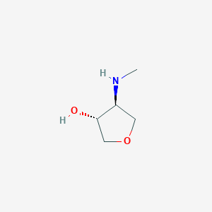 cis-4-(Methylamino)tetrahydrofuran-3-ol