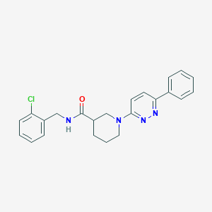 molecular formula C23H23ClN4O B14975171 N-(2-chlorobenzyl)-1-(6-phenylpyridazin-3-yl)piperidine-3-carboxamide 