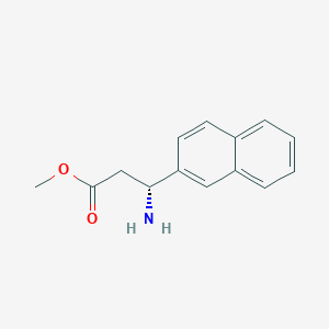molecular formula C14H15NO2 B1497528 METHYL (3R)-3-AMINO-3-(2-NAPHTHYL)PROPANOATE 