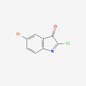 molecular formula C8H3BrClNO B1497547 5-Bromo-2-chloro-3H-indol-3-one CAS No. 6199-96-8