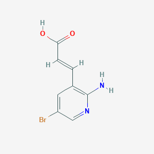 3-(2-Amino-5-bromopyridin-3-YL)acrylic acid