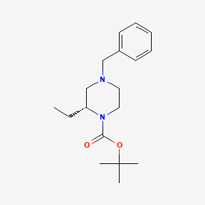 tert-Butyl (2R)-4-benzyl-2-ethylpiperazine-1-carboxylate