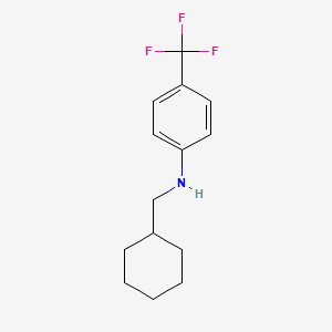 molecular formula C14H18F3N B1497560 N-(cyclohexylmethyl)-4-(trifluoromethyl)aniline CAS No. 887590-21-8
