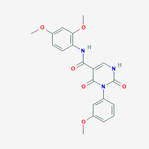 molecular formula C20H19N3O6 B14975710 N-(2,4-dimethoxyphenyl)-3-(3-methoxyphenyl)-2,4-dioxo-1,2,3,4-tetrahydropyrimidine-5-carboxamide 