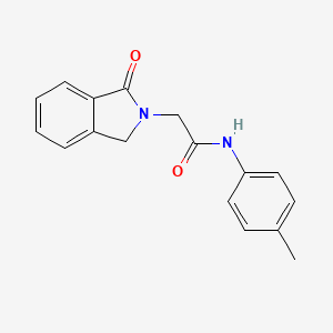 molecular formula C17H16N2O2 B14975779 N-(4-methylphenyl)-2-(1-oxo-1,3-dihydro-2H-isoindol-2-yl)acetamide 