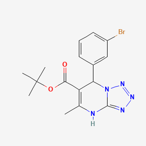 molecular formula C16H18BrN5O2 B14975861 Tert-butyl 7-(3-bromophenyl)-5-methyl-4,7-dihydrotetrazolo[1,5-a]pyrimidine-6-carboxylate 