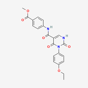 molecular formula C21H19N3O6 B14975888 methyl 4-[[3-(4-ethoxyphenyl)-2,4-dioxo-1H-pyrimidine-5-carbonyl]amino]benzoate 