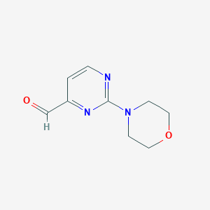 molecular formula C9H11N3O2 B1497589 2-Morpholin-4-yl-pyrimidine-4-carbaldehyde CAS No. 944900-35-0