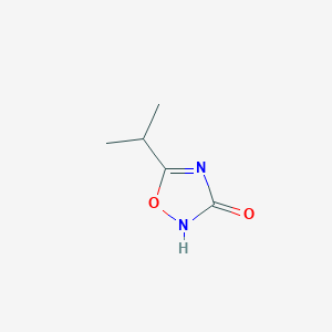 molecular formula C5H8N2O2 B1497598 5-(1-Methylethyl)-1,2,4-oxadiazol-3(2H)-one CAS No. 55375-87-6