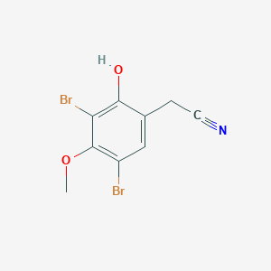molecular formula C9H7Br2NO2 B1497610 (3,5-Dibromo-2-hydroxy-4-methoxyphenyl)acetonitrile CAS No. 28495-11-6