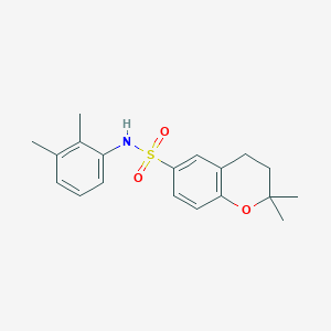 molecular formula C19H23NO3S B14976103 N-(2,3-dimethylphenyl)-2,2-dimethyl-3,4-dihydro-2H-chromene-6-sulfonamide 