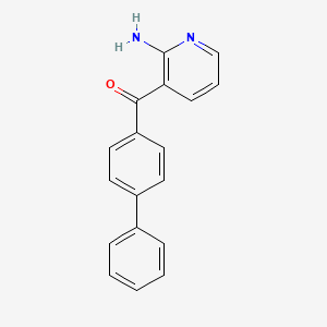 (2-Amino-3-pyridinyl)-[1,1'-biphenyl]-4-yl-methanone
