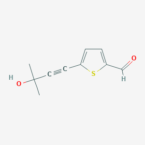 5-(3-Hydroxy-3-methylbut-1-yn-1-yl)thiophene-2-carbaldehyde