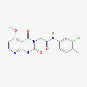 molecular formula C18H17ClN4O4 B14976249 N-(3-chloro-4-methylphenyl)-2-(5-methoxy-1-methyl-2,4-dioxo-1,2-dihydropyrido[2,3-d]pyrimidin-3(4H)-yl)acetamide 