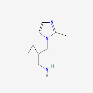 ({1-[(2-Methyl-1H-imidazol-1-YL)methyl]cyclopropyl}methyl)amine
