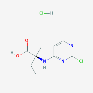 (S)-2-((2-Chloropyrimidin-4-yl)amino)-2-methylbutanoic acid hydrochloride