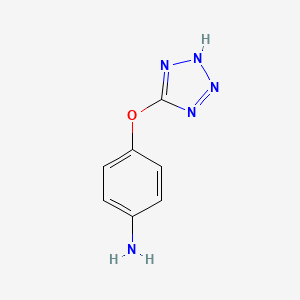 molecular formula C7H7N5O B1497638 4-(1H-Tetrazol-5-yloxy)aniline CAS No. 467226-44-4