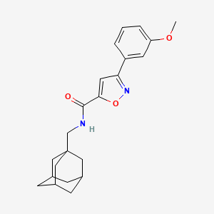 molecular formula C22H26N2O3 B14976433 N-[(Adamantan-1-YL)methyl]-3-(3-methoxyphenyl)-1,2-oxazole-5-carboxamide 