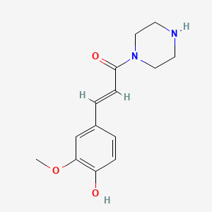 1-[3-(4-Hydroxy-3-methoxyphenyl)-oxo-2-propenyl]-piperazine