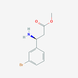 molecular formula C10H12BrNO2 B1497648 Methyl (3S)-3-amino-3-(3-bromophenyl)propanoate 