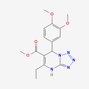 molecular formula C16H19N5O4 B14976503 Methyl 7-(3,4-dimethoxyphenyl)-5-ethyl-4,7-dihydrotetrazolo[1,5-a]pyrimidine-6-carboxylate 