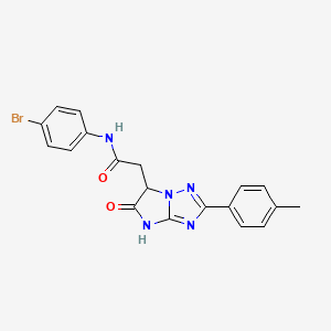 molecular formula C19H16BrN5O2 B14976510 N-(4-bromophenyl)-2-[2-(4-methylphenyl)-5-oxo-5,6-dihydro-4H-imidazo[1,2-b][1,2,4]triazol-6-yl]acetamide 